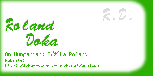 roland doka business card